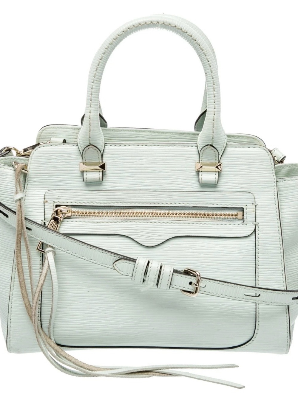 Rebecca Minkoff Mini Avery Mint Color Handbag NWT With Original Authentic Bag